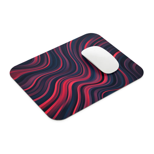 Awesome Red Wave Mouse Pad