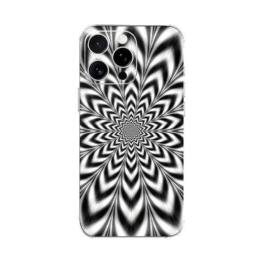 Black and White Illusion Mobile Phone Skin