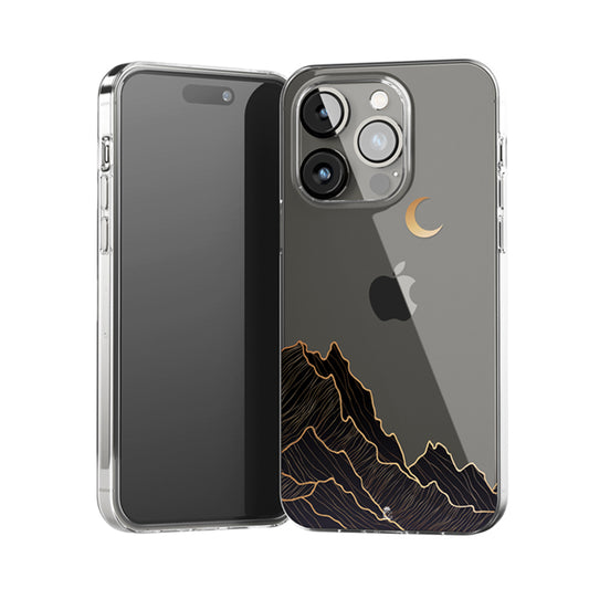 Golden Scape Clear Silicone Case