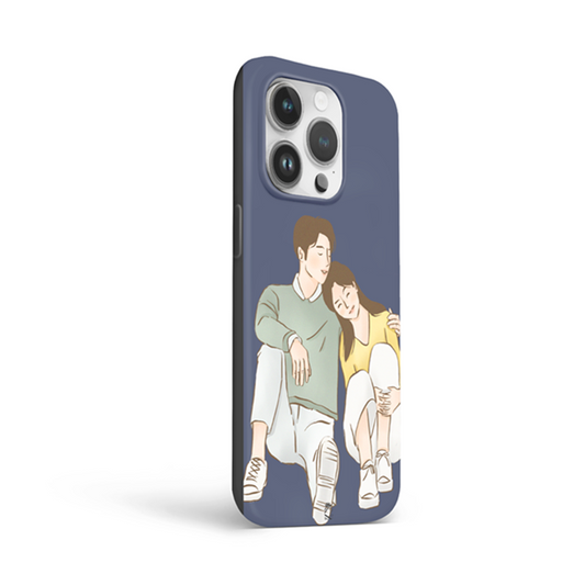 Caring Couple Flexible Soft Silicone Case