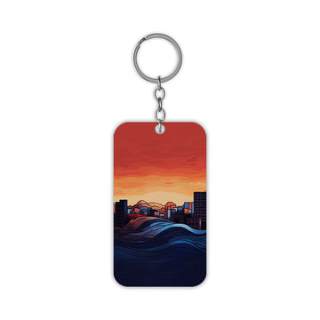 City Scape Keychain