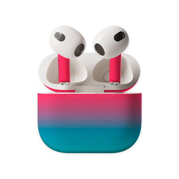 Pink and Blue Aura Earbuds Skin