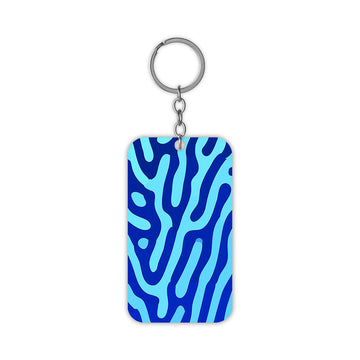 Blue Design Keychain