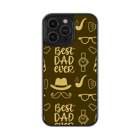 Best Dad Ever Glossy Metal Case