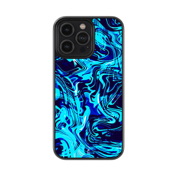 Blue Ripple Glossy Metal Case