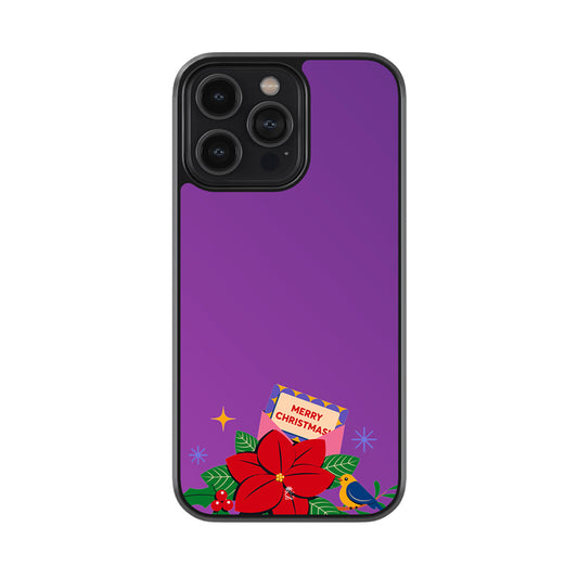 Merry Christmas Letter Glossy Metal Case