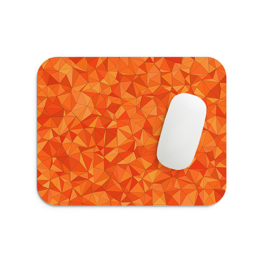Abstractive Orange Pattern Mouse Pad