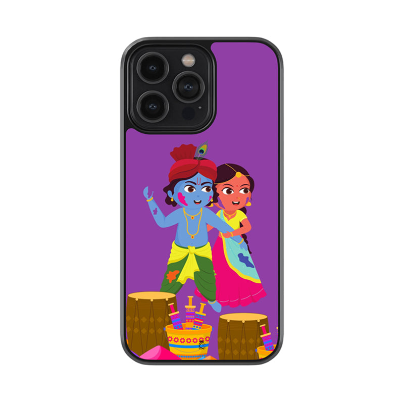 Krishna's Holi Glossy Metal Case