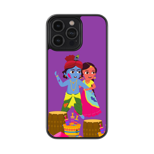 Krishna's Holi Glossy Metal Case