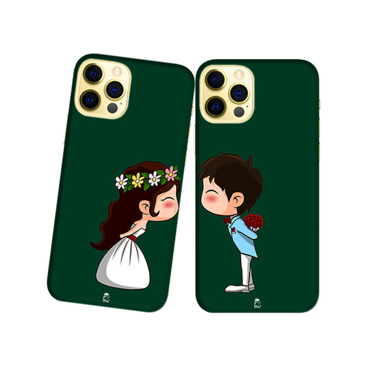 Married Young Couple Slim Hard Couple Phone Case