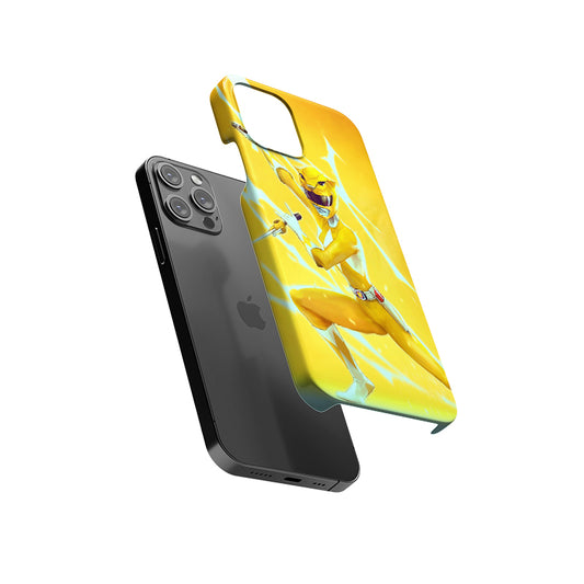 Yellow Mighty Morphin Power Ranger Slim Hard Case
