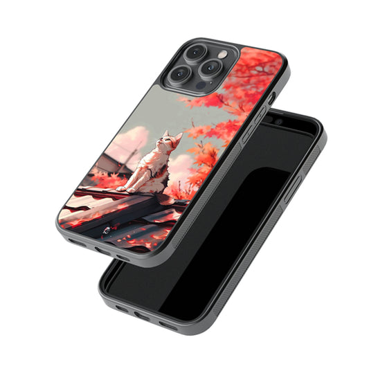 Autumn Love Of Kitty Glossy Metal Case