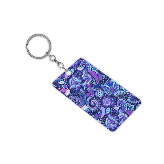 Blue Rangoli Keychain