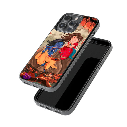Krishna and Radha Glossy Metal Case