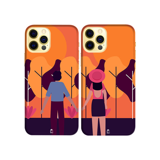 Forever Together Slim Hard Couple Phone Case