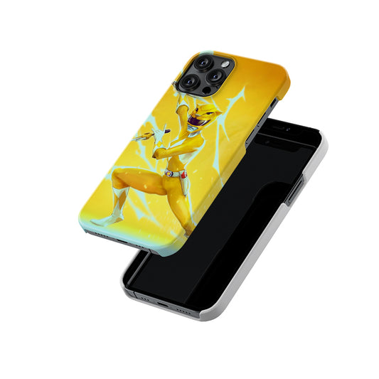 Yellow Mighty Morphin Power Ranger Slim Hard Case