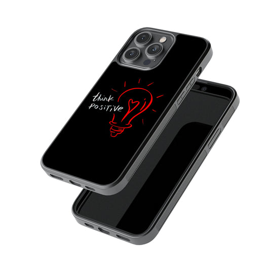 Think Positive glossy metal case