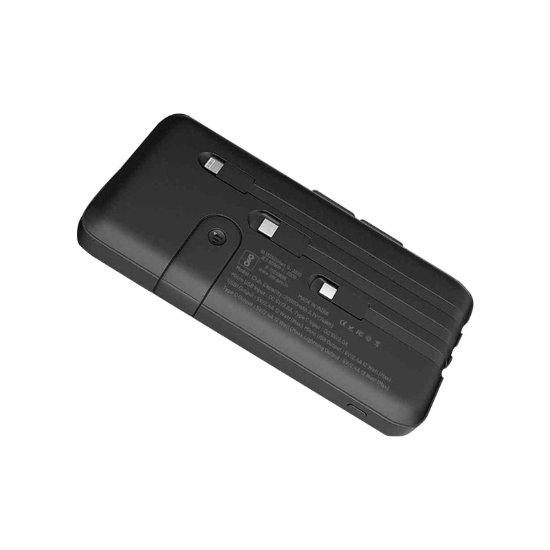 Base Power Bank 3 in 1 In-Base Power Bank | 20000 MAH | 12W Fast Charging | in Built C