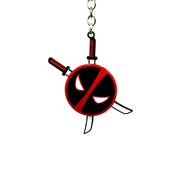 Deadpool Spinning Metal Keychain