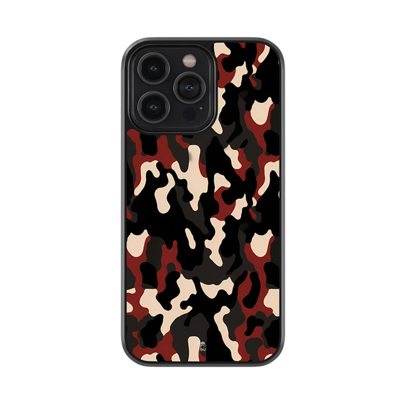 Brown Camo Glossy Metal Case