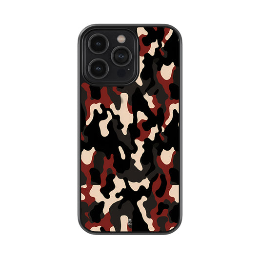 Brown Camo Glossy Metal Case