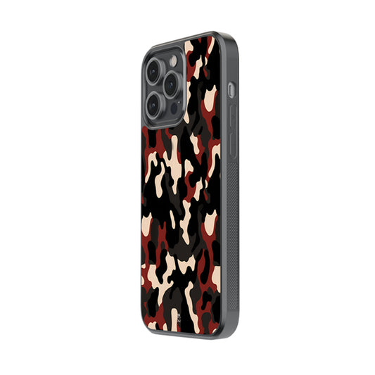 Brown Camo Glossy Metal Case
