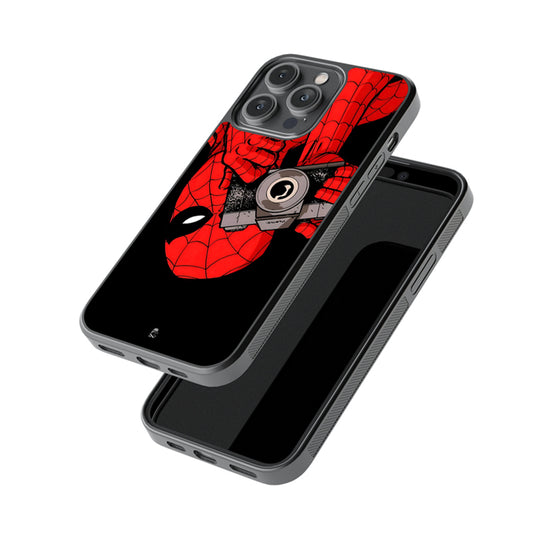 Smile Please Spiderman Glossy Metal Case