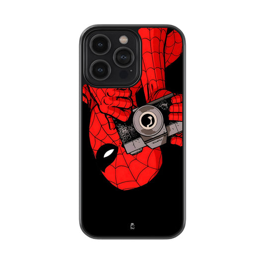 Smile Please Spiderman Glossy Metal Case