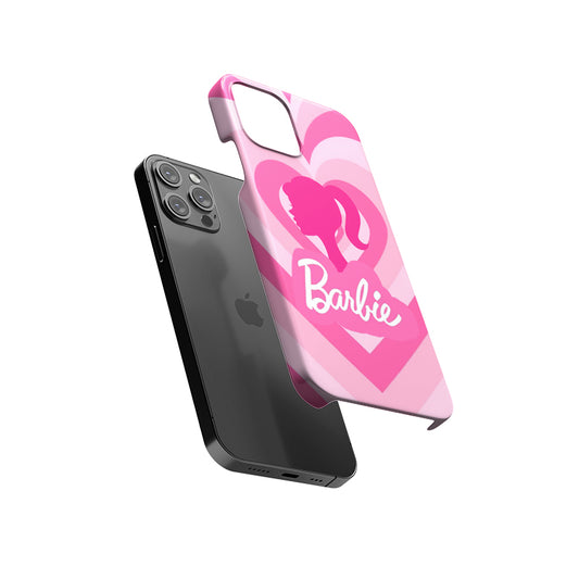 Pastel Hearts Pink Barbie Slim Hard Case