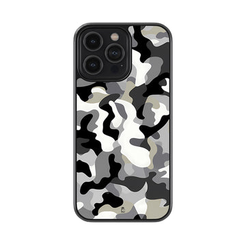 Black and White Glossy Metal Case