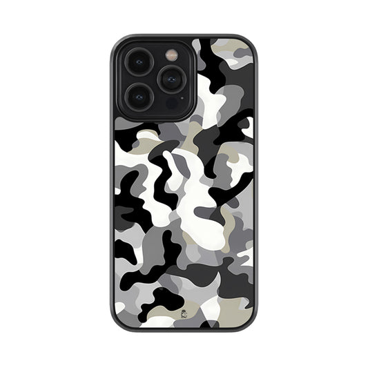 Black and White Glossy Metal Case