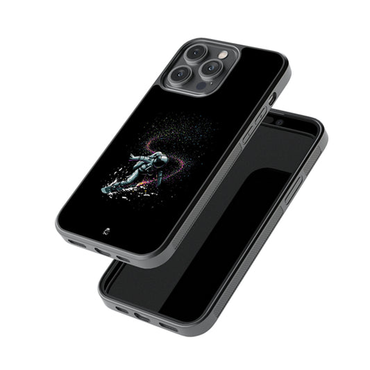 Space Surfer Glossy Metal Case