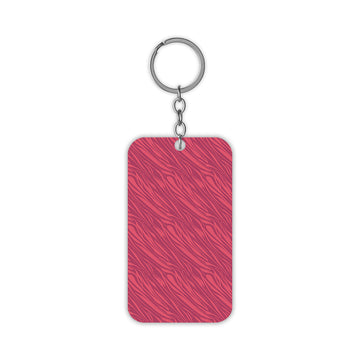 Pink Camo Design Keychain