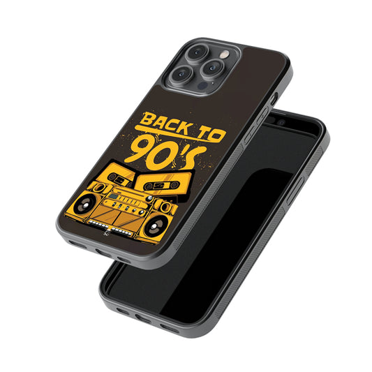 Back to 90's Phone Glossy Metal Case