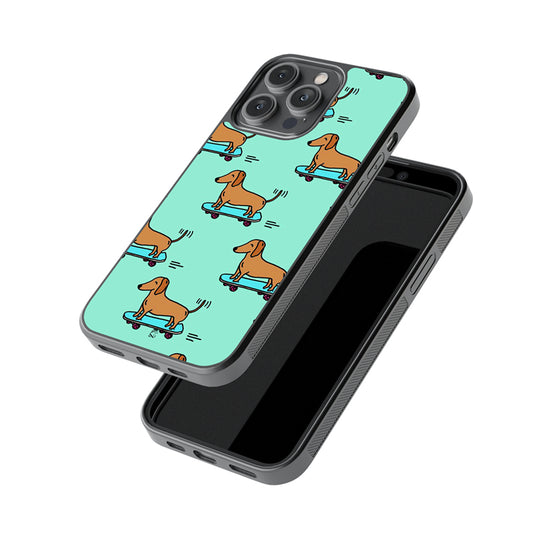 Skate Board Ride Glossy Metal Case