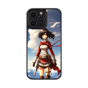 Attack On Titan Mikasa Glossy Metal Case