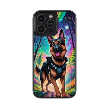 German Shepherd The Saviour Glossy Metal Case