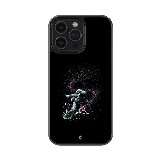 Space Surfer Glossy Metal Case