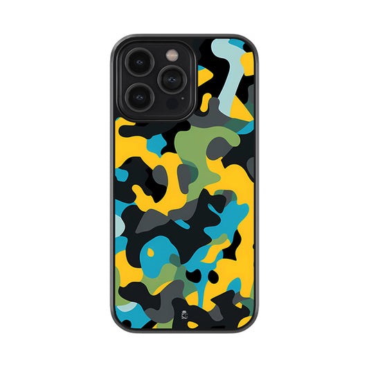 Colourful Camo Glossy Metal Case