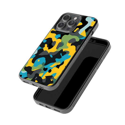 Colourful Camo Glossy Metal Case