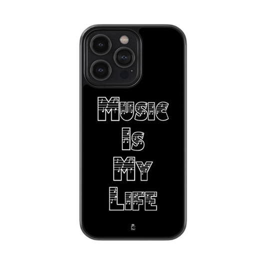 Music is My Life Glossy Metal Case