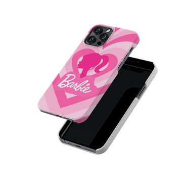 Pastel Hearts Pink Barbie Slim Hard Case