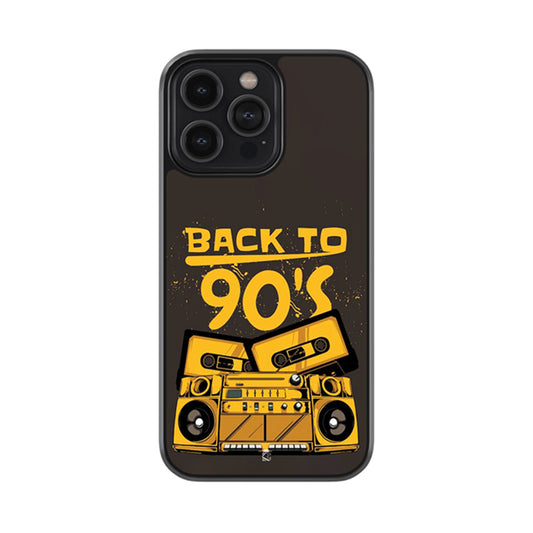Back to 90's Phone Glossy Metal Case