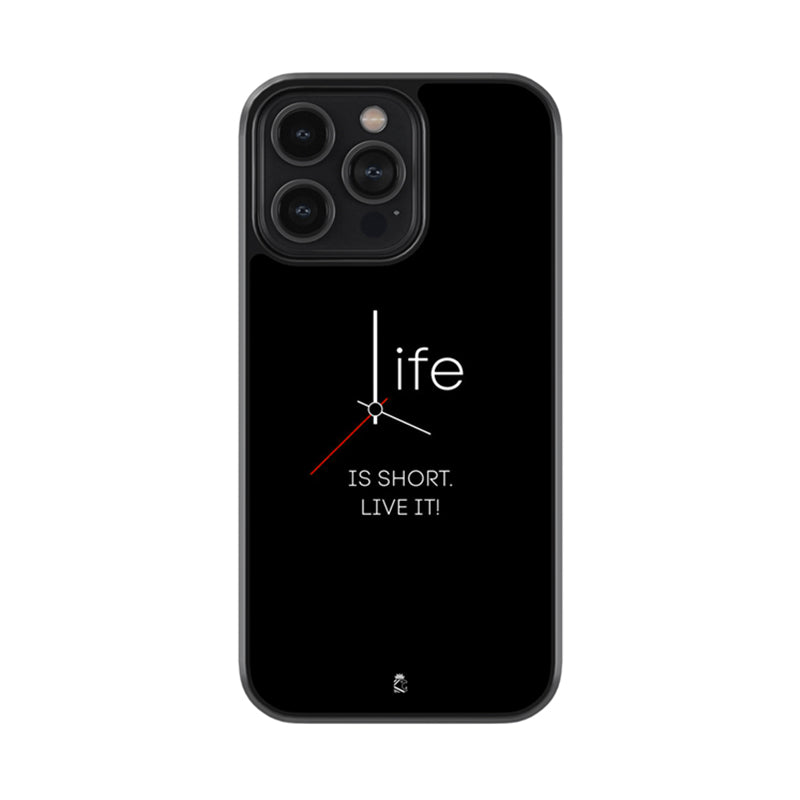 Life Is Short Glossy Metal Case