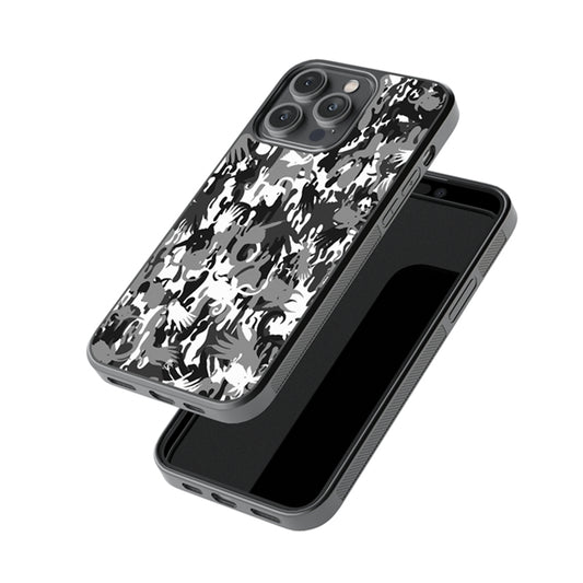 Wavy Boo Camo Glossy Metal Case