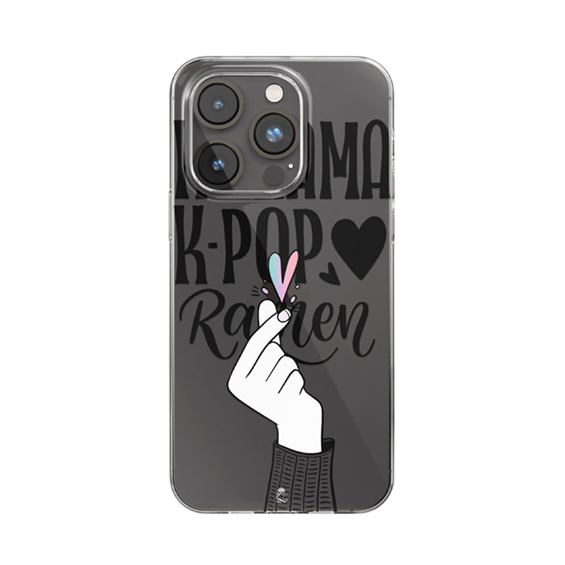 BTS love fan art Clear Silicone Case