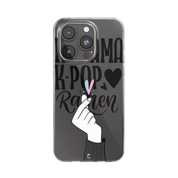 BTS love fan art Clear Silicone Case