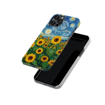 The Starry Sunflower Painting Slim Hard Case