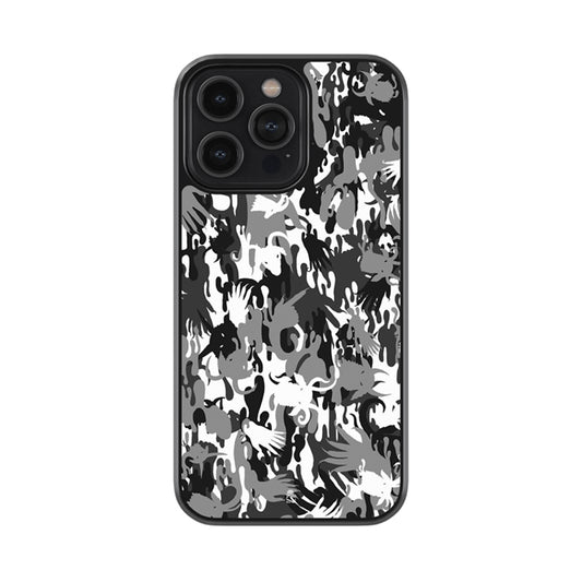 Wavy Boo Camo Glossy Metal Case