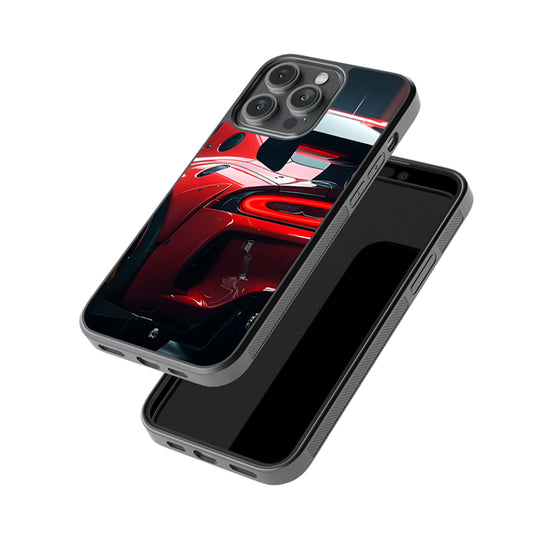 Stunning Supercar Back view Glossy Metal Case